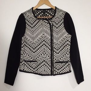 Lucky Brand Moto Sweater Jacket
